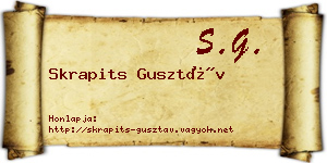 Skrapits Gusztáv névjegykártya